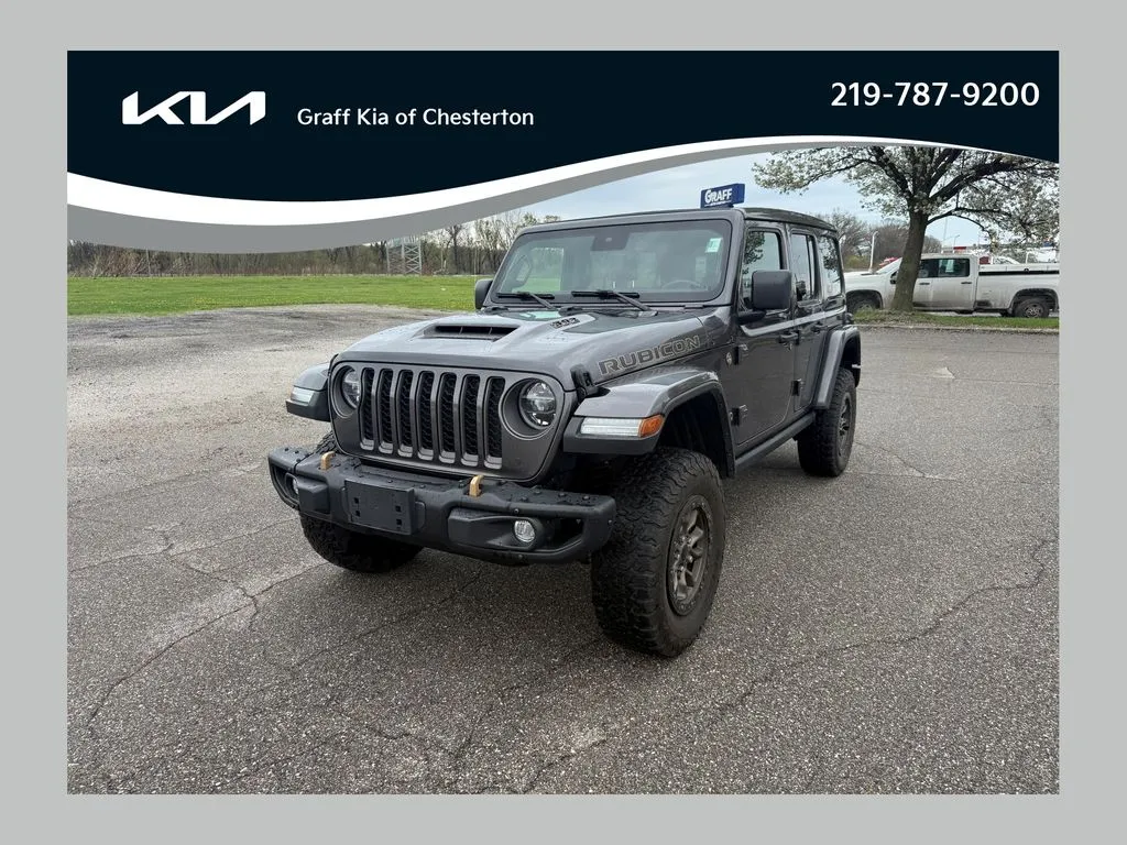 Gray 2021 Jeep Wrangler Unlimited Rubicon 392 for sale in Burns Harbor, IN