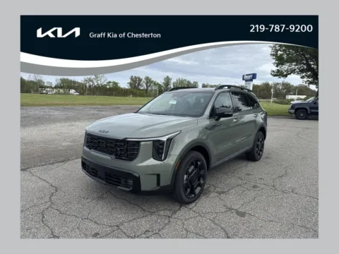 Green 2026 Kia Sorento X-Line EX for sale in Burns Harbor, IN