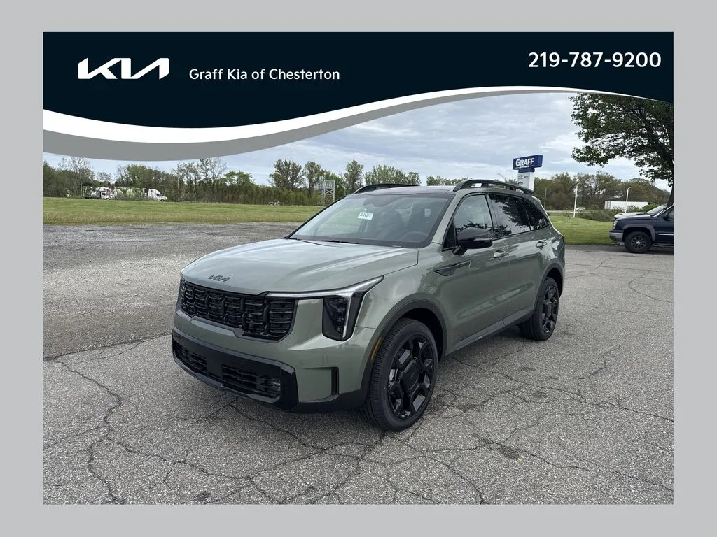 Green 2026 Kia Sorento X-Line EX for sale in Burns Harbor, IN
