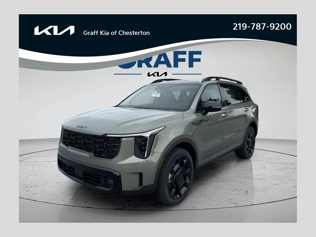 Green 2026 Kia Sorento X-Line EX for sale in Burns Harbor, IN