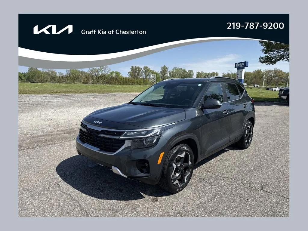 Gray 2024 Kia Seltos EX for sale in Burns Harbor, IN