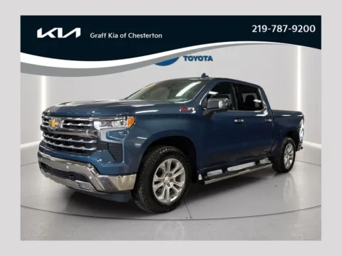 Blue 2024 Chevrolet Silverado 1500 LTZ for sale in Burns Harbor, IN