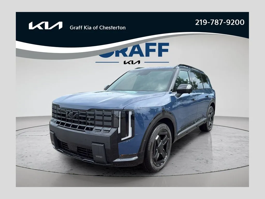 Blue 2027 Kia Telluride Hybrid X-Line SX Prestige for sale in Burns Harbor, IN