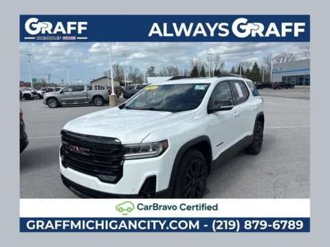White 2023 GMC Acadia SLT for sale in Burns Harbor, IN