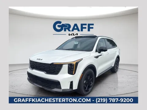 White 2026 Kia Sorento Hybrid X-Line SX Prestige for sale in Burns Harbor, IN