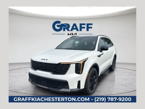 White 2026 Kia Sorento Hybrid X-Line SX Prestige for sale in Burns Harbor, IN