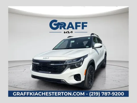 White 2024 Kia Seltos X-Line for sale in Burns Harbor, IN