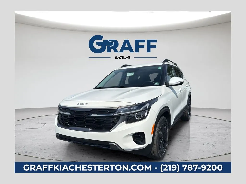 White 2024 Kia Seltos X-Line for sale in Burns Harbor, IN