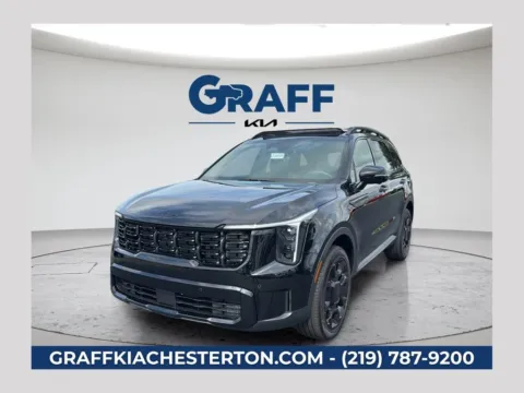 Black 2026 Kia Sorento X-Line SX Prestige for sale in Burns Harbor, IN