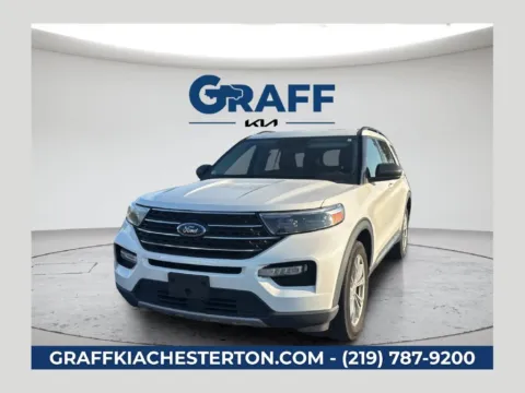 White 2023 Ford Explorer XLT for sale in Burns Harbor, IN