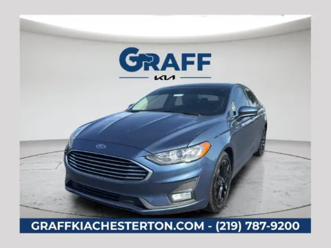 Blue 2019 Ford Fusion SE for sale in Burns Harbor, IN