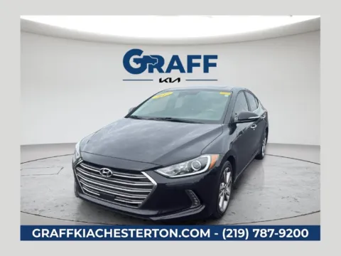 Black 2017 Hyundai Elantra Limited for sale in Burns Harbor, IN