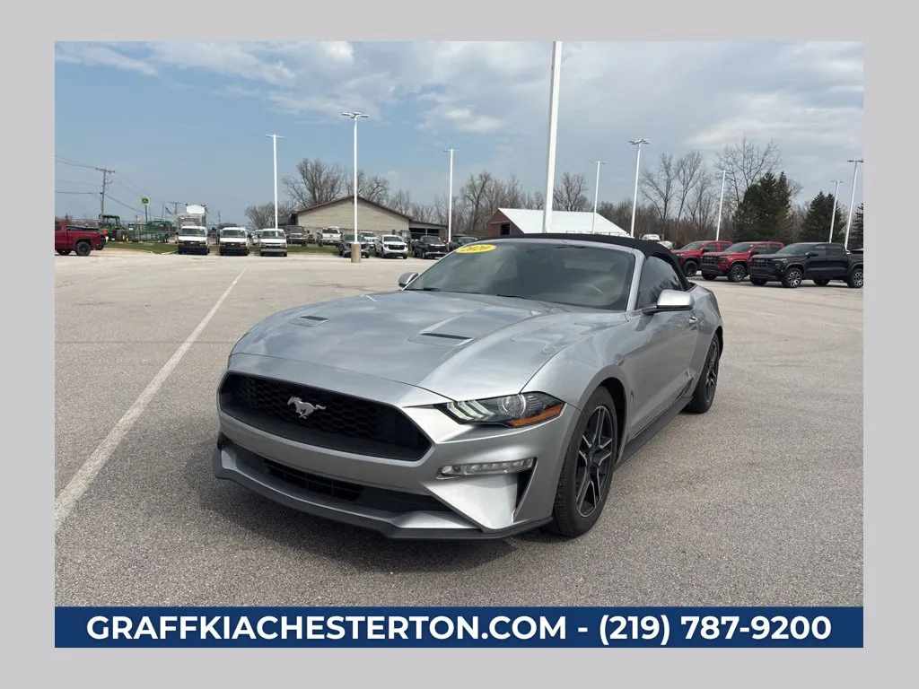 Silver 2020 Ford Mustang EcoBoost Premium for sale in Burns Harbor, IN
