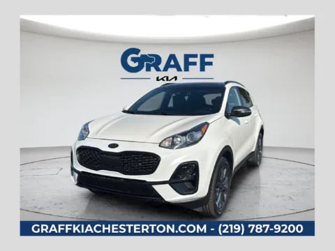 White 2022 Kia Sportage Nightfall for sale in Burns Harbor, IN