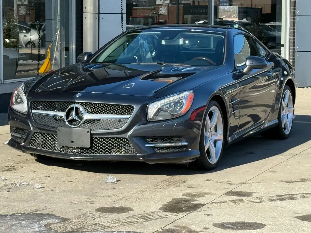 Gray 2015 Mercedes-Benz SL-Class SL 400 Roadster for sale in Indianapolis, IN
