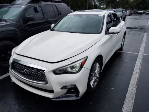 White 2021 INFINITI Q50 3.0t LUXE for sale in Indianapolis, IN