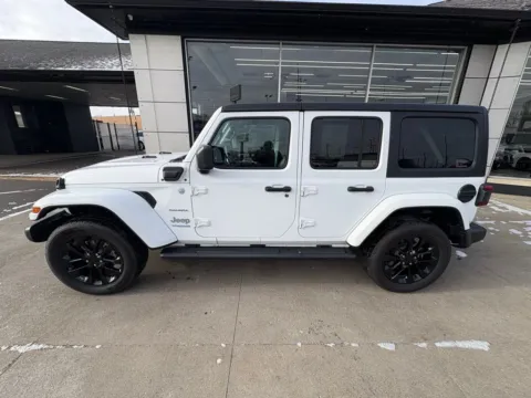 Photos of 2021 Jeep Wrangler Unlimited Sahara 4xe for sale in Indianapolis, IN at AutoGiant USA Indianapolis