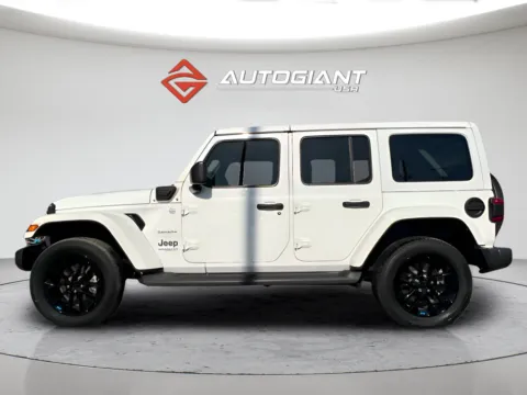 Another view of 2022 Jeep Wrangler Unlimited Sahara 4xe for sale in Indianapolis, IN at AutoGiant USA Indianapolis