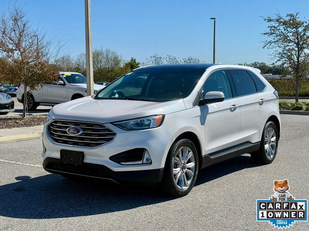 White 2019 Ford Edge Titanium for sale in Indianapolis, IN