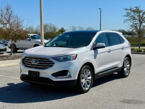 White 2019 Ford Edge Titanium for sale in Indianapolis, IN