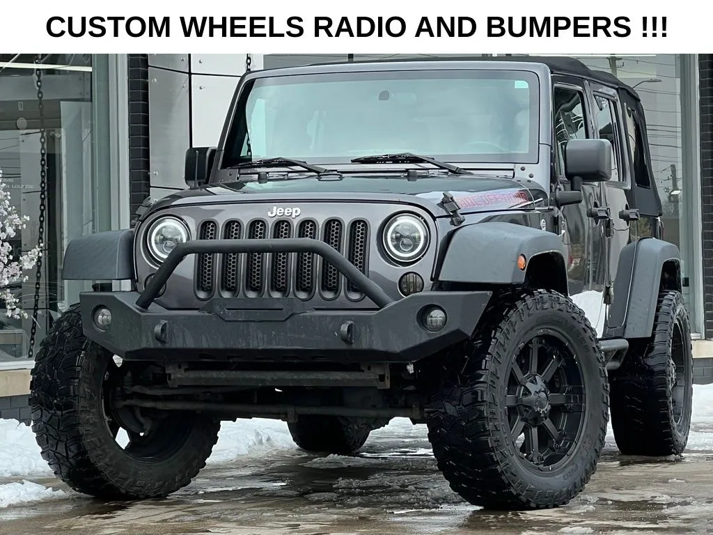 Gray 2016 Jeep Wrangler Unlimited Sport for sale in Indianapolis, IN