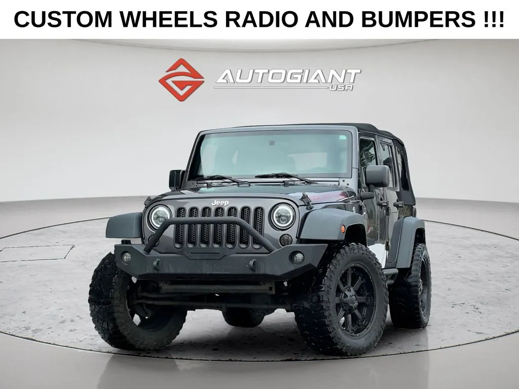 Gray 2016 Jeep Wrangler Unlimited Sport for sale in Indianapolis, IN