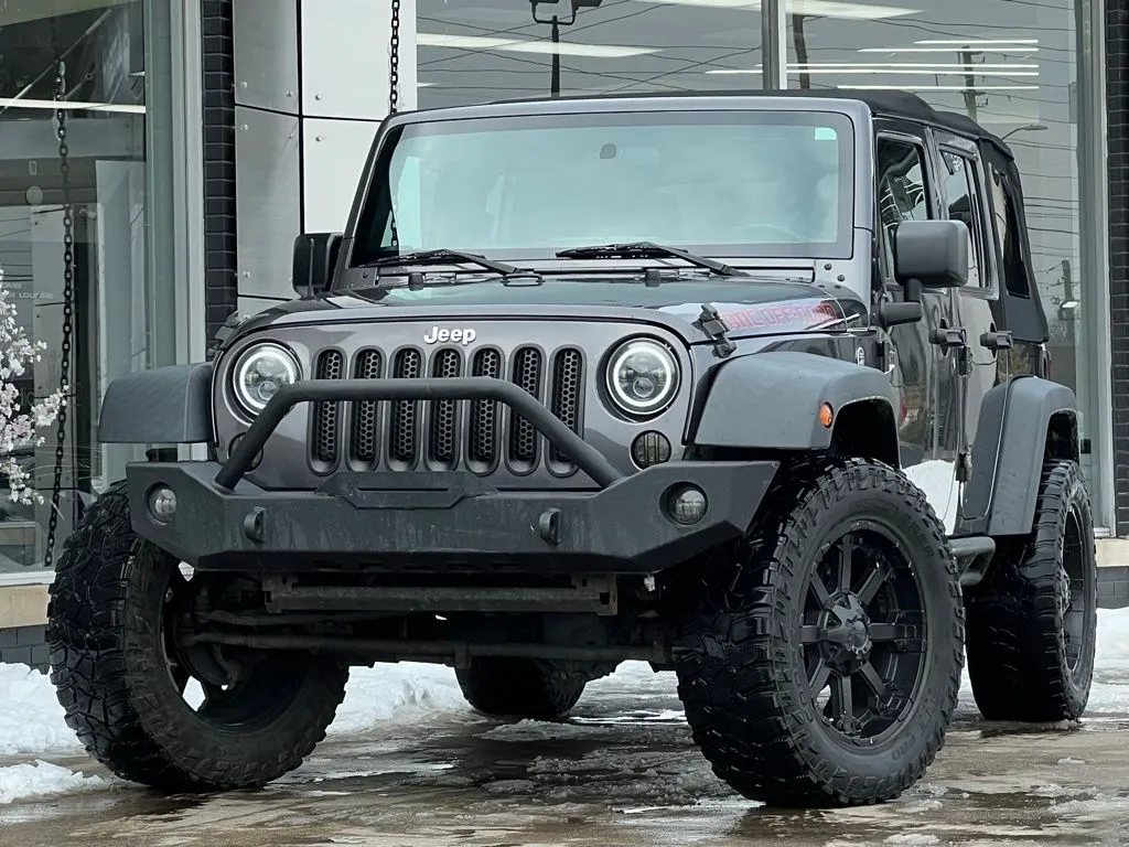 Gray 2016 Jeep Wrangler Unlimited Sport for sale in Indianapolis, IN
