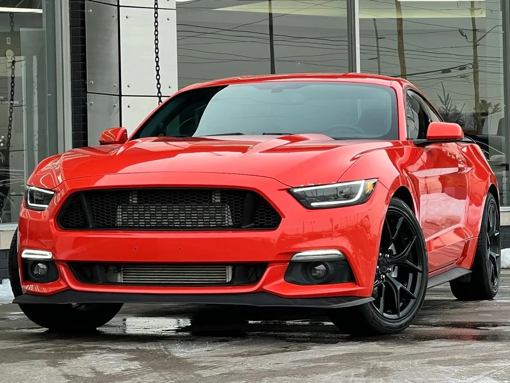 Orange 2016 Ford Mustang EcoBoost for sale in Indianapolis, IN