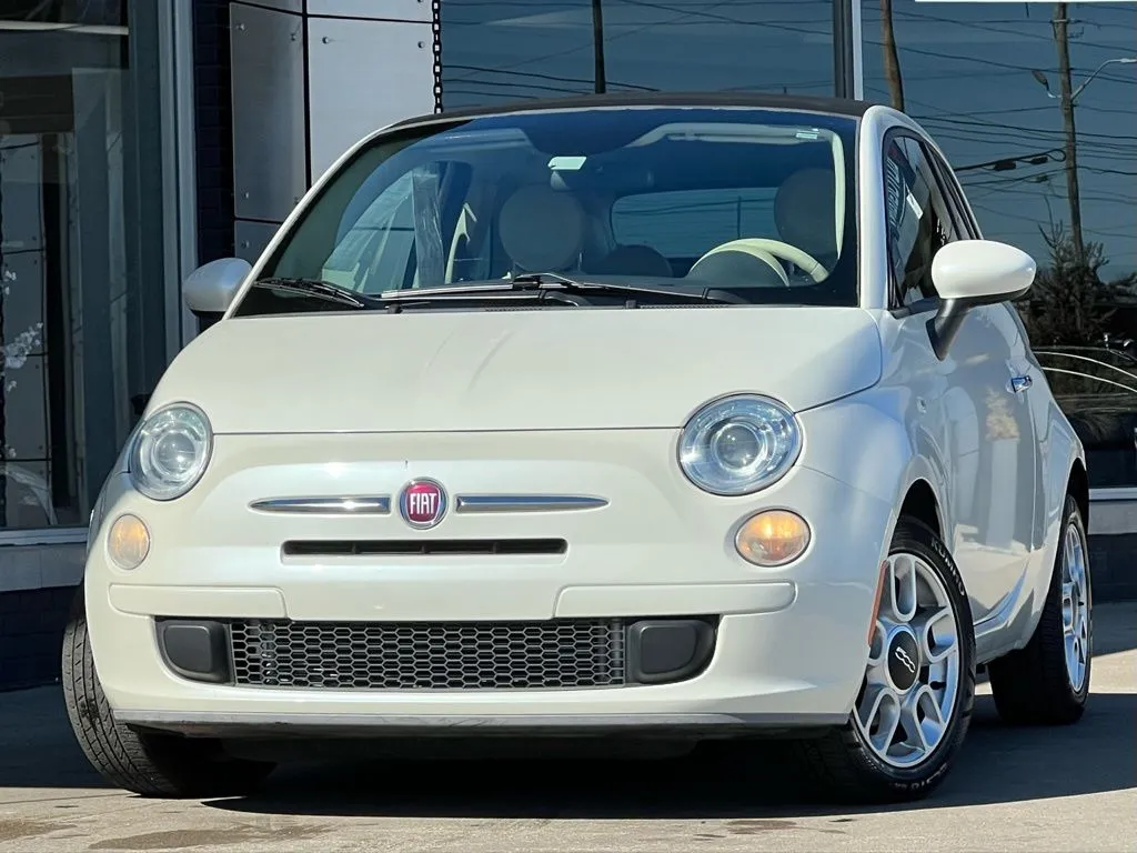 White 2014 Fiat 500c Pop for sale in Indianapolis, IN