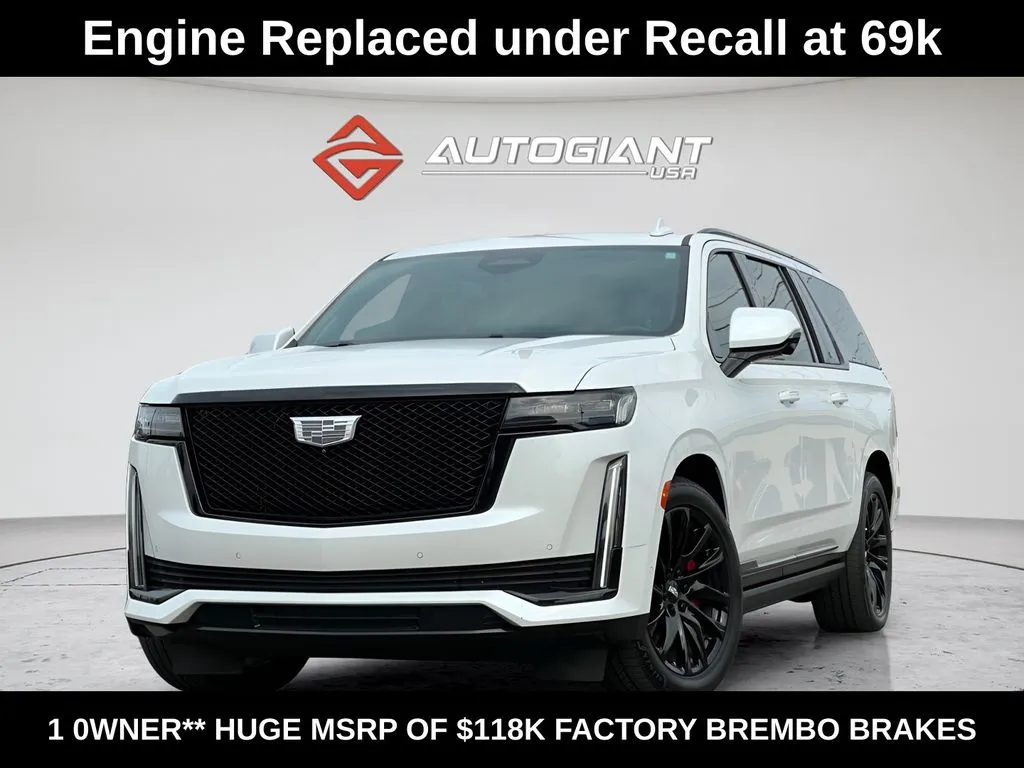 White 2022 Cadillac Escalade ESV Sport Platinum for sale in Indianapolis, IN