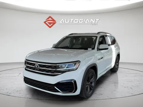 Black 2021 Volkswagen Atlas 3.6L V6 SE w/Technology R-Line for sale in Indianapolis, IN