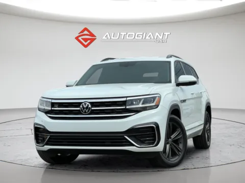 Black 2021 Volkswagen Atlas 3.6L V6 SE w/Technology R-Line for sale in Indianapolis, IN