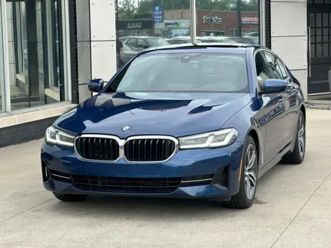 Blue 2021 BMW 5 Series 530i for sale in Indianapolis, IN