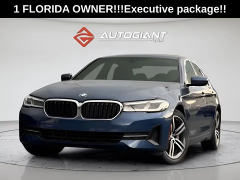 Blue 2021 BMW 5 Series 530i for sale in Indianapolis, IN