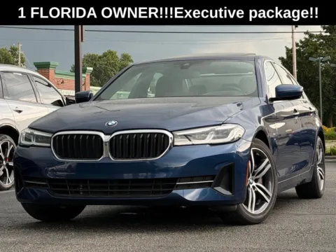 Blue 2021 BMW 5 Series 530i for sale in Indianapolis, IN