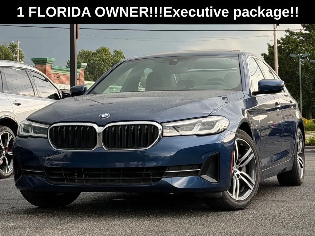 Blue 2021 BMW 5 Series 530i for sale in Indianapolis, IN