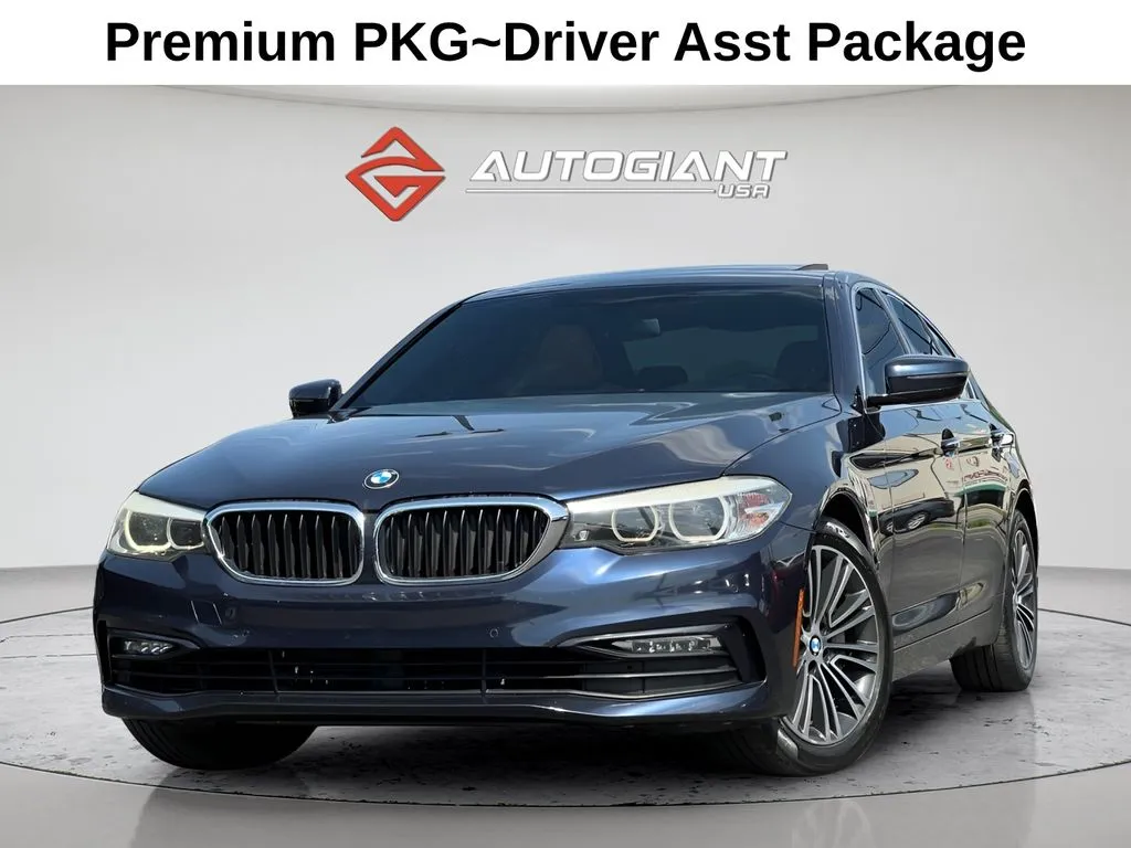 Blue 2017 BMW 5 Series 530i for sale in Indianapolis, IN