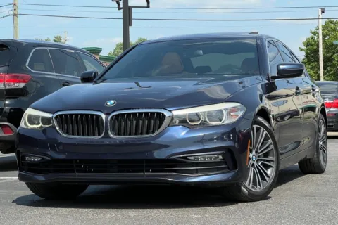 Blue 2017 BMW 5 Series 530i for sale in Indianapolis, IN