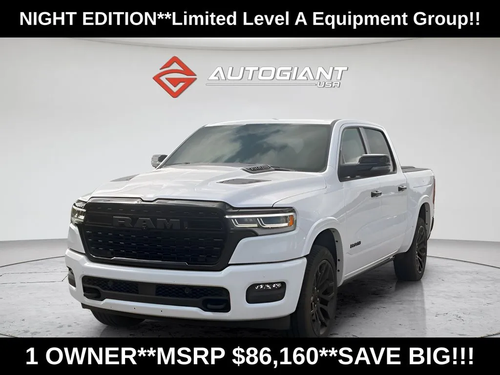 White 2025 Ram 1500 Limited for sale in Indianapolis, IN