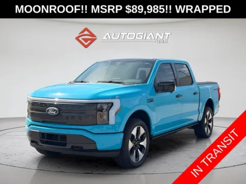 White 2025 Ford F-150 Lightning Platinum for sale in Indianapolis, IN