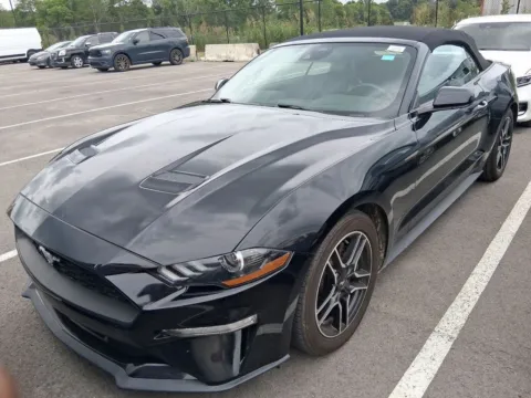 Black 2022 Ford Mustang EcoBoost Premium for sale in Indianapolis, IN