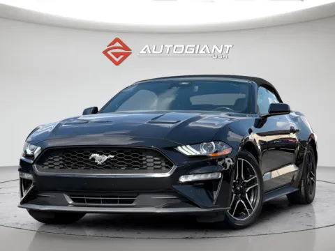 Black 2022 Ford Mustang EcoBoost Premium for sale in Indianapolis, IN