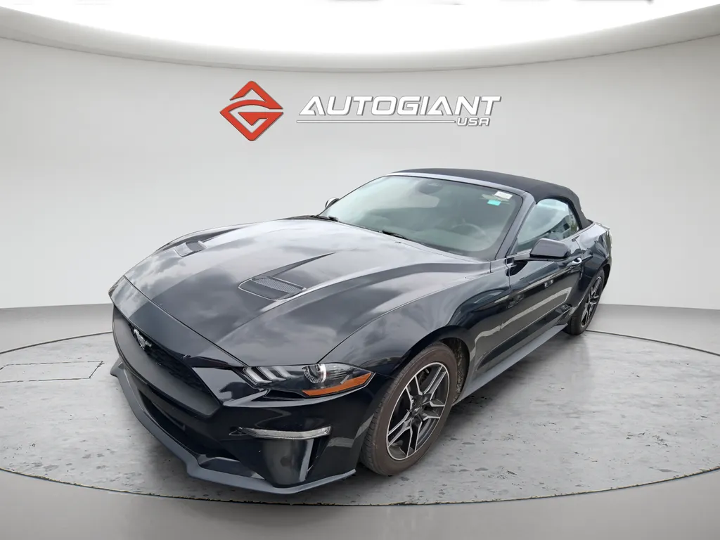 Black 2022 Ford Mustang EcoBoost Premium for sale in Indianapolis, IN