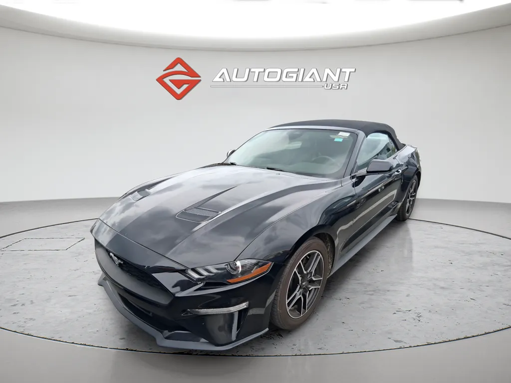 Black 2022 Ford Mustang EcoBoost Premium for sale in Indianapolis, IN