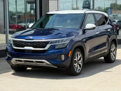 Blue 2021 Kia Seltos SX for sale in Indianapolis, IN