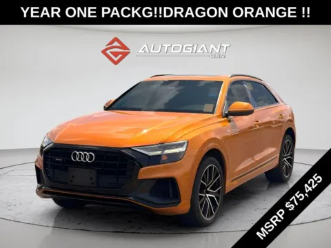 Orange 2019 Audi Q8 3.0T Premium Plus for sale in Indianapolis, IN