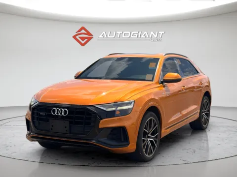 Orange 2019 Audi Q8 3.0T Premium Plus for sale in Indianapolis, IN