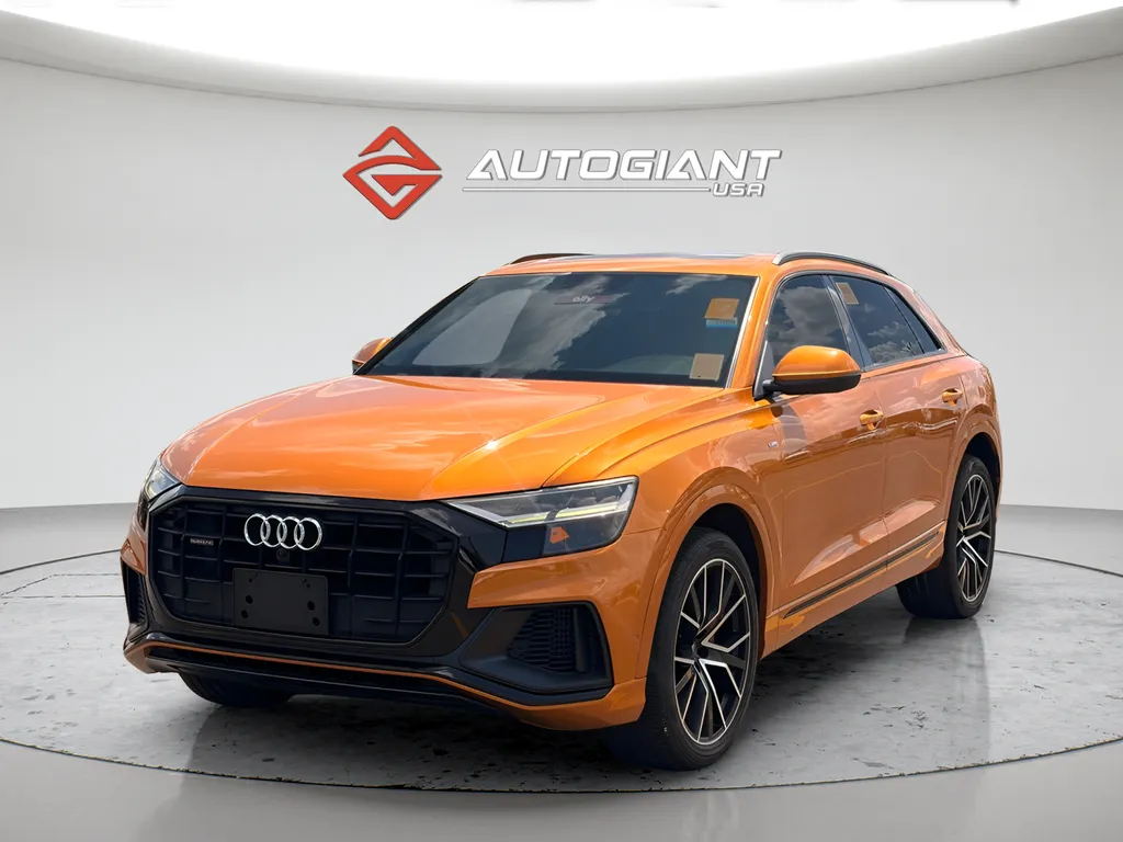 Orange 2019 Audi Q8 3.0T Premium Plus for sale in Indianapolis, IN