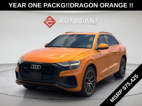 Orange 2019 Audi Q8 3.0T Premium Plus for sale in Indianapolis, IN