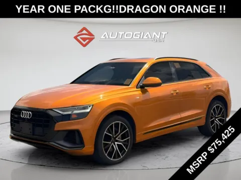 Orange 2019 Audi Q8 3.0T Premium Plus for sale in Indianapolis, IN